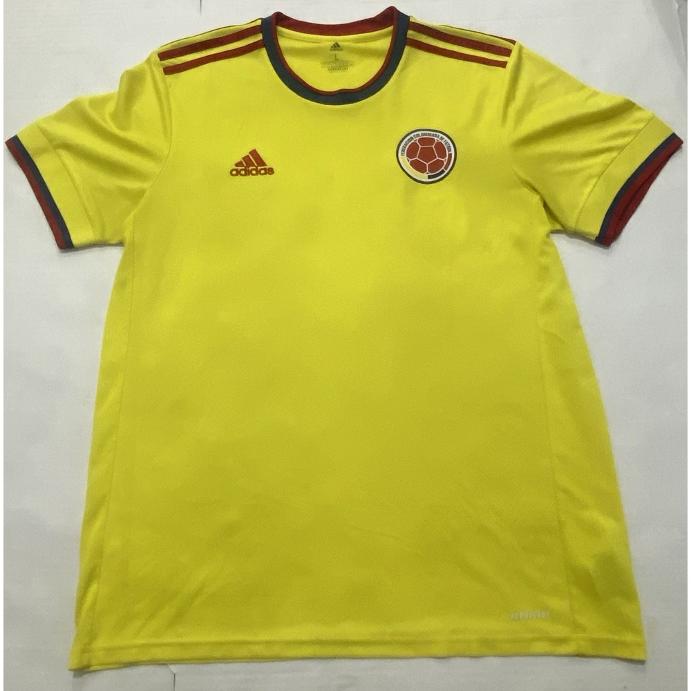 Adidas Columbia Home Soccer Jersey Yellow   Futbol Men's Large